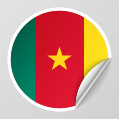 EPS10 Vector Patriotic background with Cameroon flag colors.