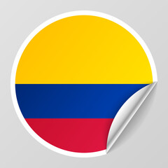 EPS10 Vector Patriotic background with Colombia flag colors.