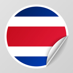 EPS10 Vector Patriotic background with Costarica flag colors.