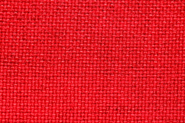 texture of red jacquard fabric of large weave