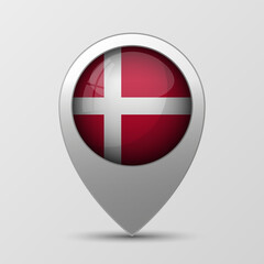 Obraz premium EPS10 Vector Patriotic background with Denmark flag colors.