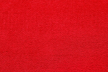 texture of red jacquard fabric of large weave