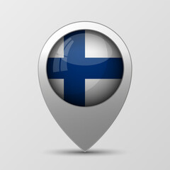 Obraz premium EPS10 Vector Patriotic background with Finland flag colors.