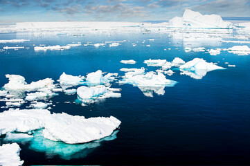 Antarctica, Lemaire Channel, floating ice