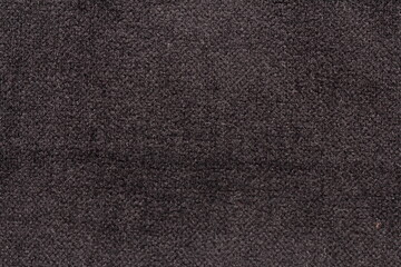 texture of black jacquard fabric of large weave