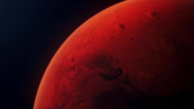 Planet Mars. A great space theme video clip for scientific or Sci-Fi projects. Dimensions  UHD 3840 x 2160 pixel