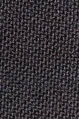 texture of black jacquard fabric of large weave