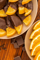 Candied orange with chocolate 