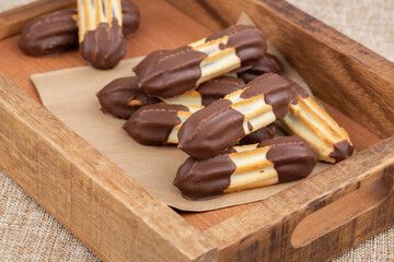 Cookies with chocolate 