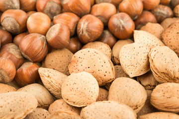 background of nuts