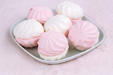pink and white marshmallows