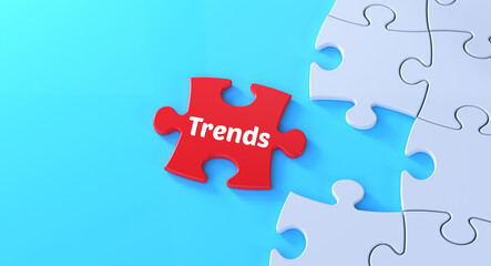 trends puzzle concept