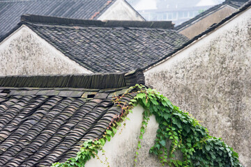 Traditional house in the old town, Shaoxing, Zhejiang Province, China