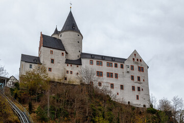 Schwarzenberg Castle in the Saxon Ore Mountains - obrazy, fototapety, plakaty