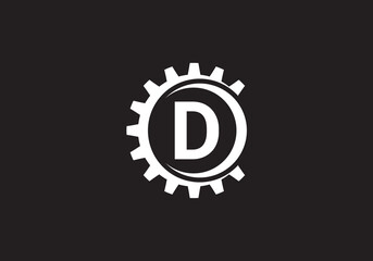 this is a creative D letter rounded icon design