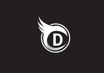 this is a creative D letter rounded icon design