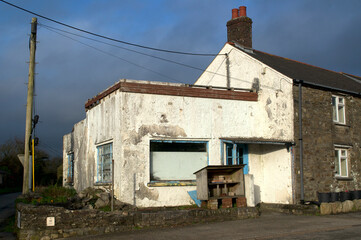 Road side egg seller honesty box St Mawes Roseland Penninsula Cornwall UK