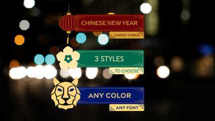 Cute Chinese New Year Lower Thirds