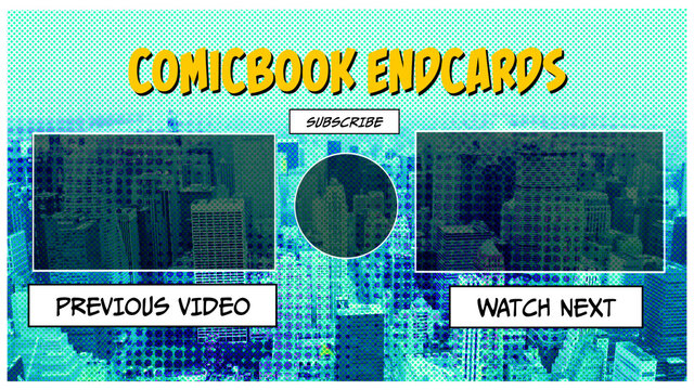 Comicbook Style Endcards
