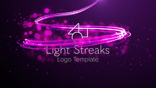 Light Streaks Logo Title