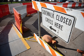 road closed sign