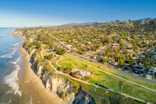 aerial view of Shoreline Park and The Mesa, Santa Barbara, California