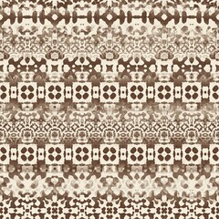 Seamless two toned distressed rug or textile surface pattern design for print. High quality illustration. Ornate flooring or wallpaper interior home design sophisticated look. Stylish graphic motif.