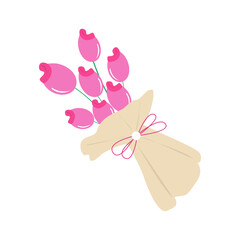 Bouquet  of roses vector illustration. Great for wedding invitations, greeting cards, saint valentines decor