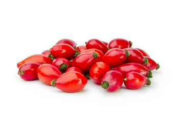 Rose hips isolated on a white background