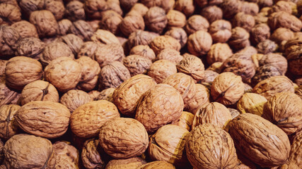 close up of walnuts