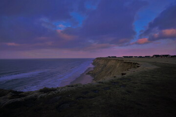 sunset over the sea