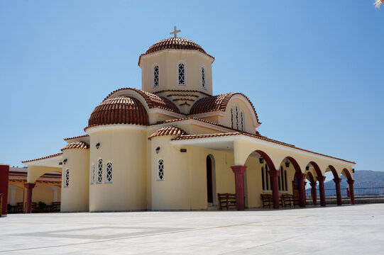 Church Pedros and Pavlos in Greece during dayl