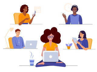 briefing, business, call, chat, communication, computer, conference, conferencing, connection, coronavirus, digital, discussion, distance, distant, education, freelance, freelancer, group, headphones,