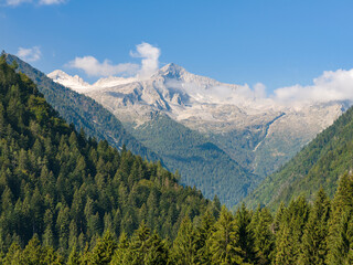 Fototapeta na wymiar Val di Genova in the Parco Naturale Adamello, Brenta, Trentino, Italy, Val Rendena