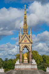 Fototapeta na wymiar Prince Albert Memorial - Iconic, Gothic Memorial to Prince Albert from Queen Victoria