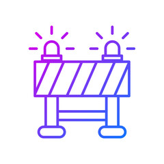 Obraz premium Roadblock icon
