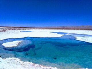 Lagunas Escondidas de Baltinache near San Pedro de Atacama, Chile.