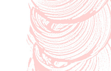 Grunge texture. Distress pink rough trace. Fine ba