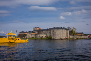 Obraz premium Sweden, Stockholm Archipelago, Vaxholm, Vaxholm Fortress, built 1544