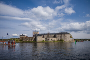 Fototapeta na wymiar Sweden, Stockholm Archipelago, Vaxholm, Vaxholm Fortress, built 1544