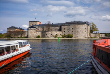 Sweden, Stockholm Archipelago, Vaxholm, Vaxholm Fortress, built 1544