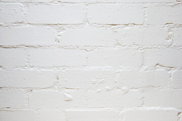 Plain white brick wall background