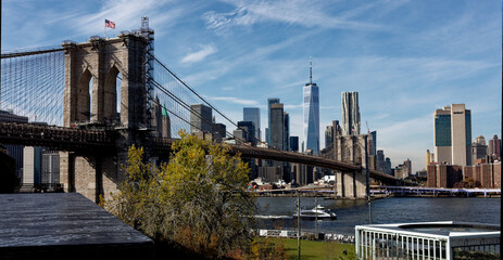 Bridge over river to NYC