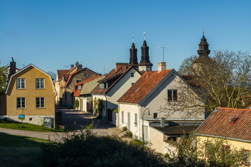 Fototapeta na wymiar Sweden, Gotland Island, Visby, high angle city view