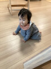 Naklejka premium ９ヶ月の赤ちゃん