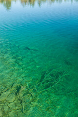 Naklejka na ściany i meble Sweden, Gotland Island, Labro, Bla Lagunen, Blue Lagoon, natural swimming area in former chalk quarry with blue green water