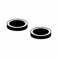 slider disc icon, slider disc vector sign symbol