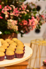 sweets on a plate, condensed milk candy balls, candy balls