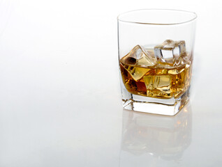 Glass of Whiskey on Ice