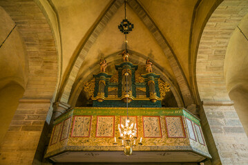 Sweden, Bergs Slussar, Vreta klister monastery, 13th century church, interior (Editorial Use Only)